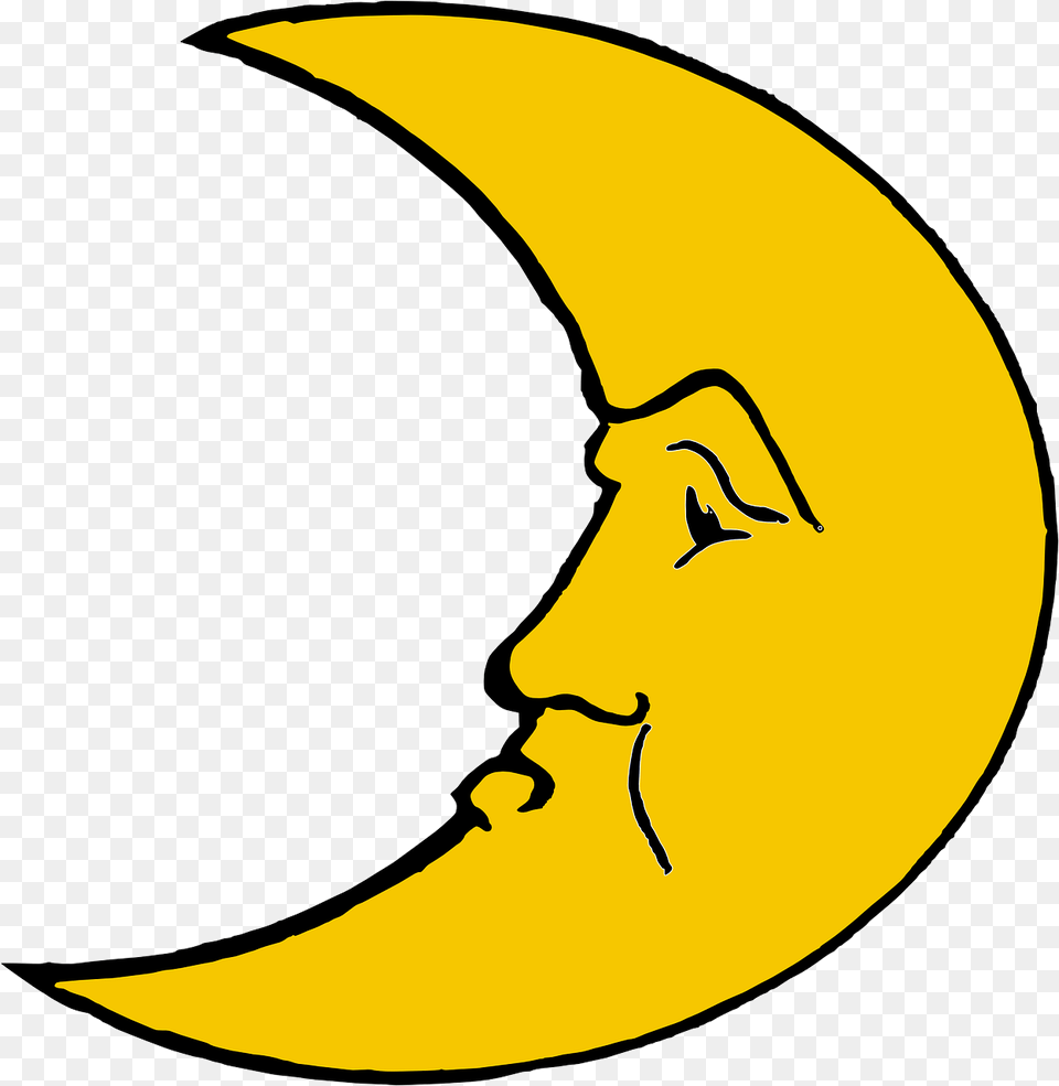 Clipart Luna, Nature, Astronomy, Moon, Night Free Png