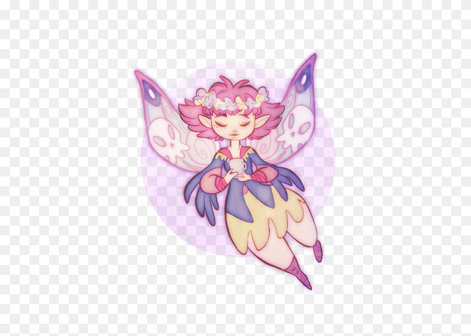 Clipart Magical Fairy Girl By Kaikaru Purple Fairy Art Drawing, Accessories, Baby, Person, Face Png Image