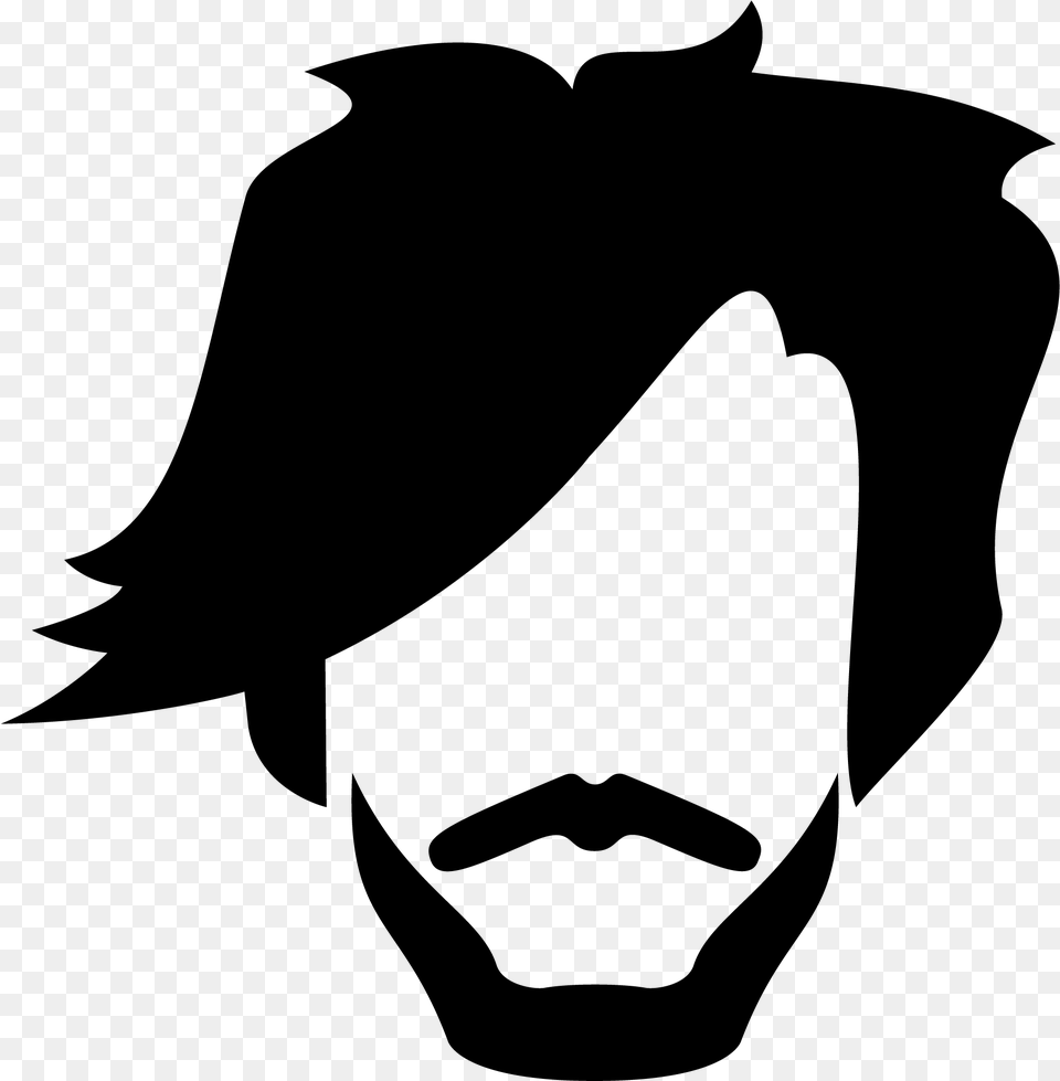 Clipart Man Hairstyle Male Hairstyle Clipart, Gray Free Transparent Png