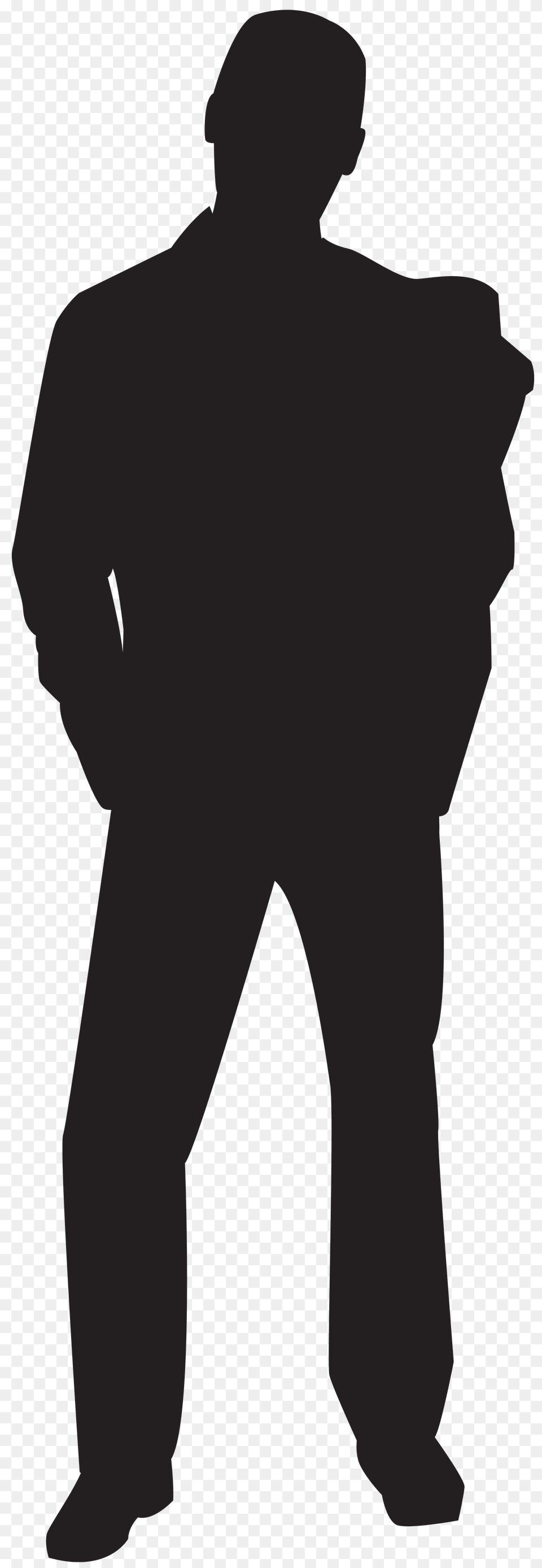 Clipart Man Silhouette, Gray Free Png