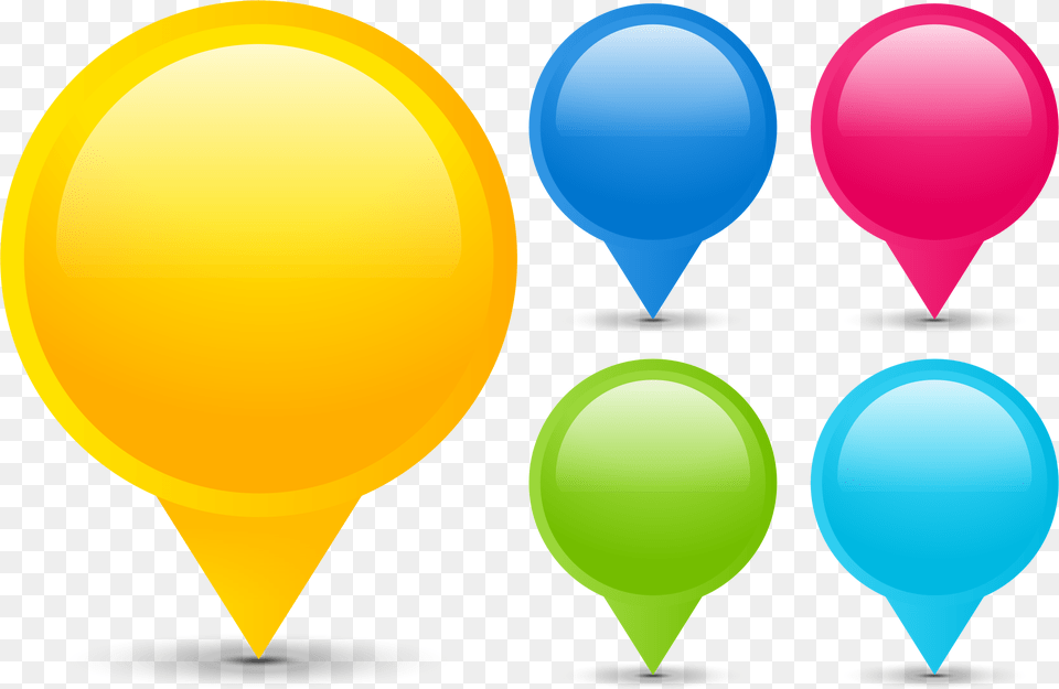 Clipart Map Pin Point Pins Of Map, Balloon Free Png