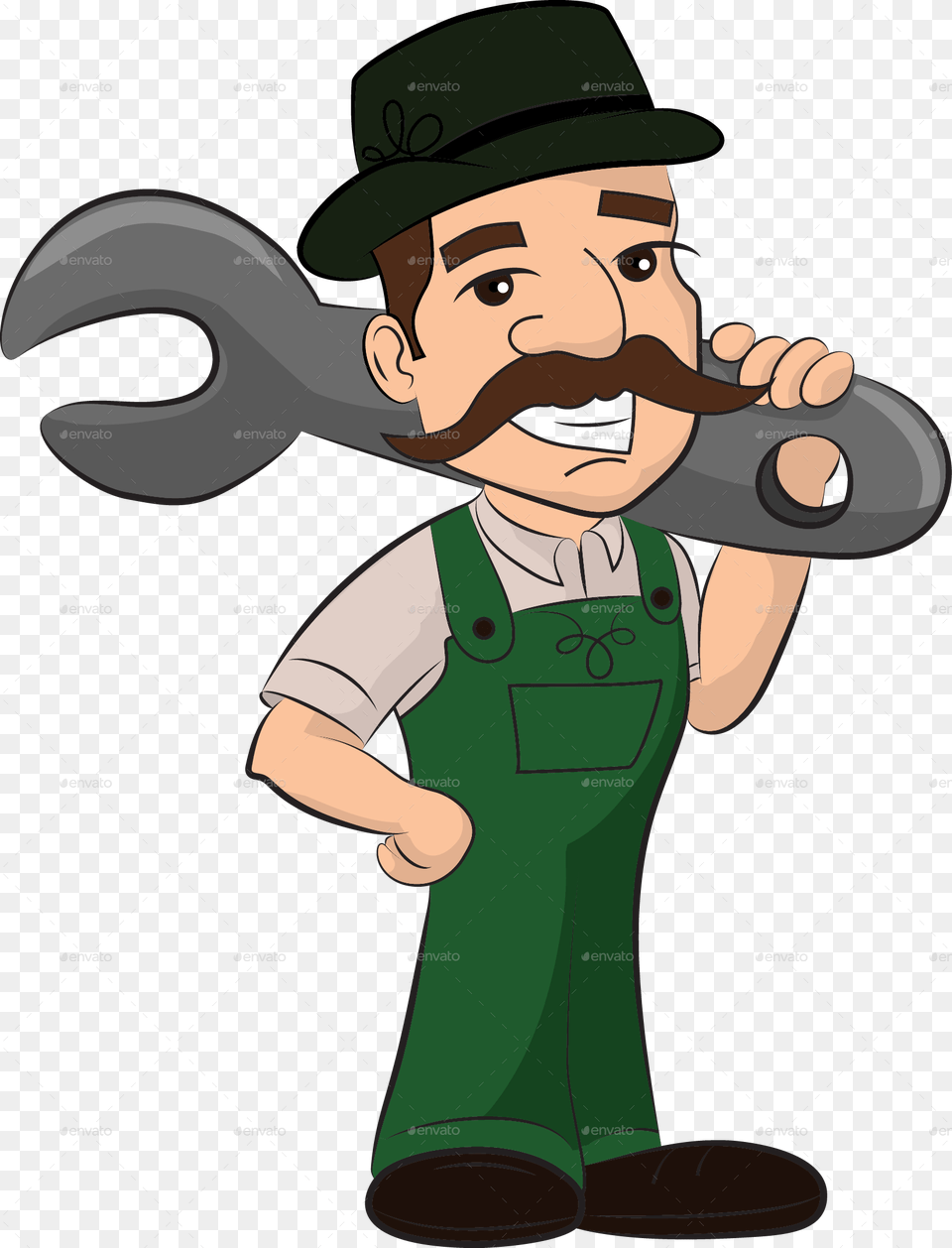 Clipart Mechanic With A Mustache, Baby, Person, Face, Head Png