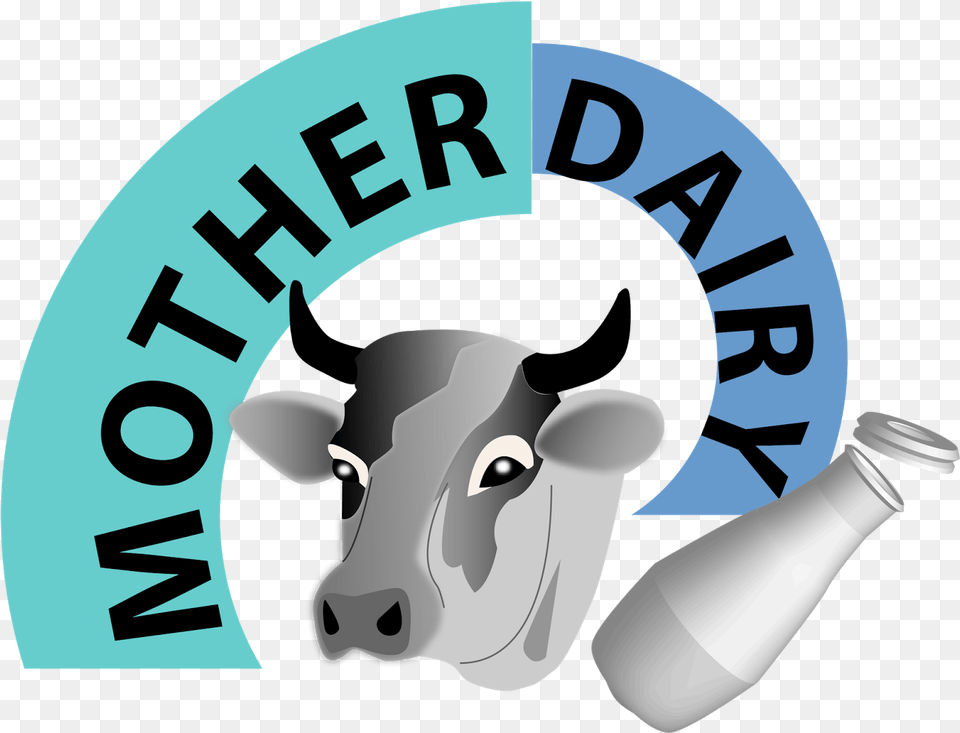 Clipart Milk Logo For Clipart Mother Dairy Logo, Livestock, Face, Head, Person Free Transparent Png