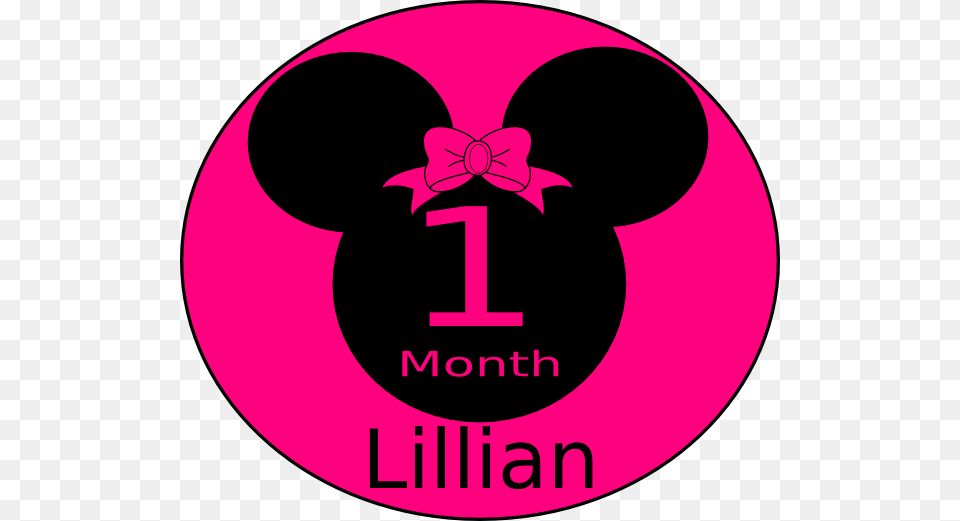 Clipart Minnie First Birthday, Purple, Logo, Symbol, Badge Png Image