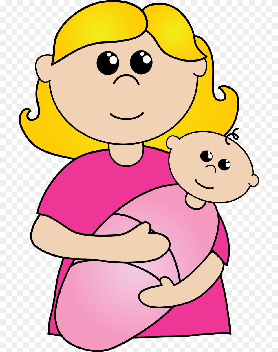 Clipart Mom, Cartoon, Baby, Person, Face Free Png