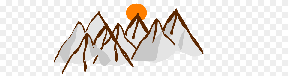 Clipart Mountain Range Clip Art Images, Mountain Range, Nature, Outdoors, Peak Png