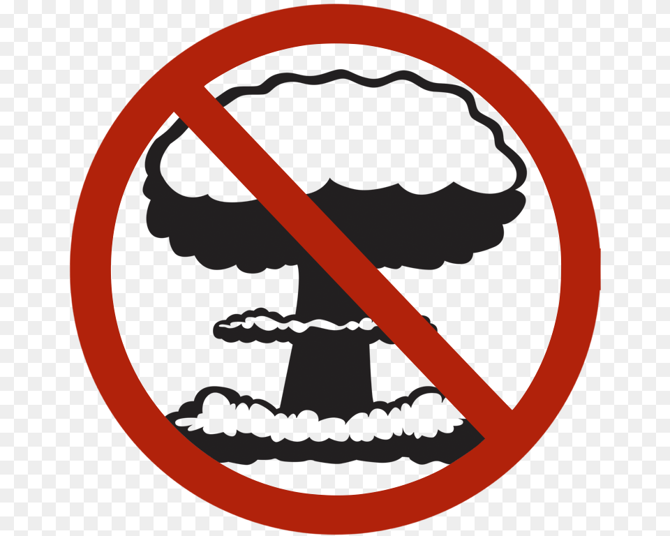 Clipart Mushroom Cloud Transparent Download Clip Art, Sign, Symbol, Road Sign, Disk Png Image