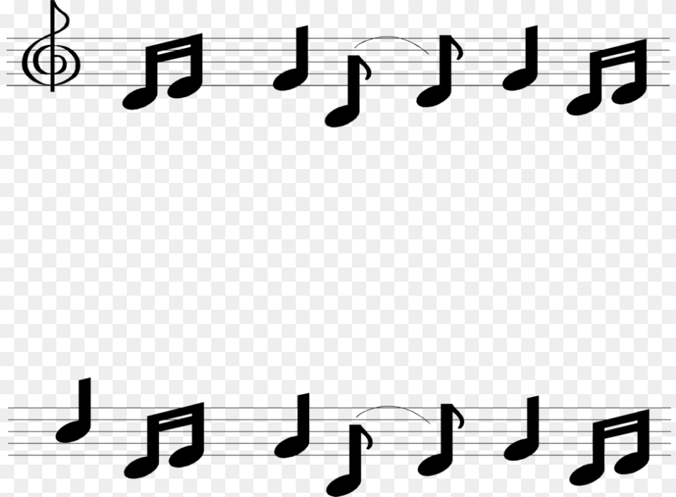 Clipart Music Note Border School Clipart Music Note Border, Gray Free Transparent Png