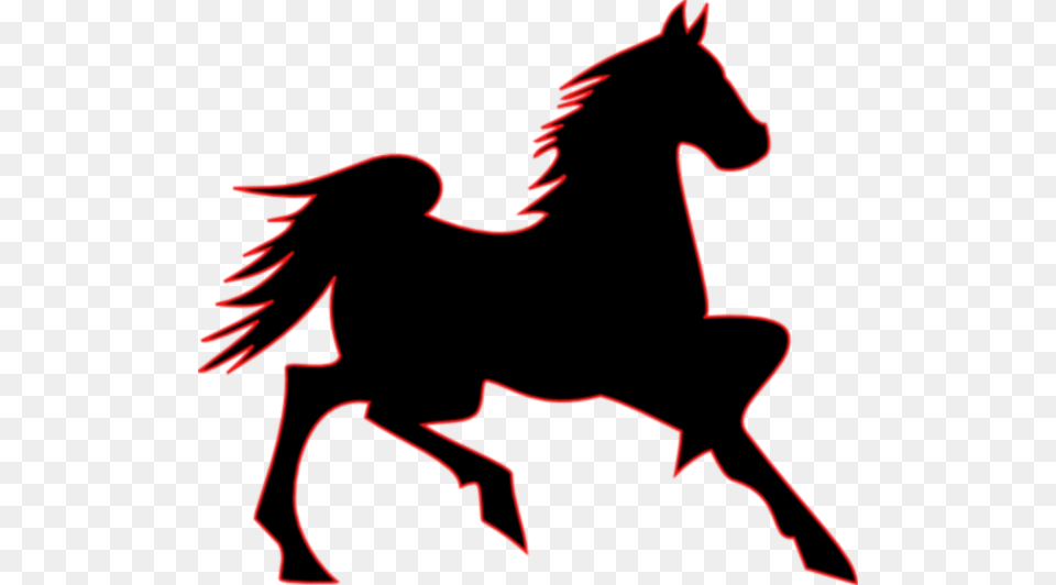 Clipart Mustang Horse, Silhouette, Animal, Mammal, Adult Free Png