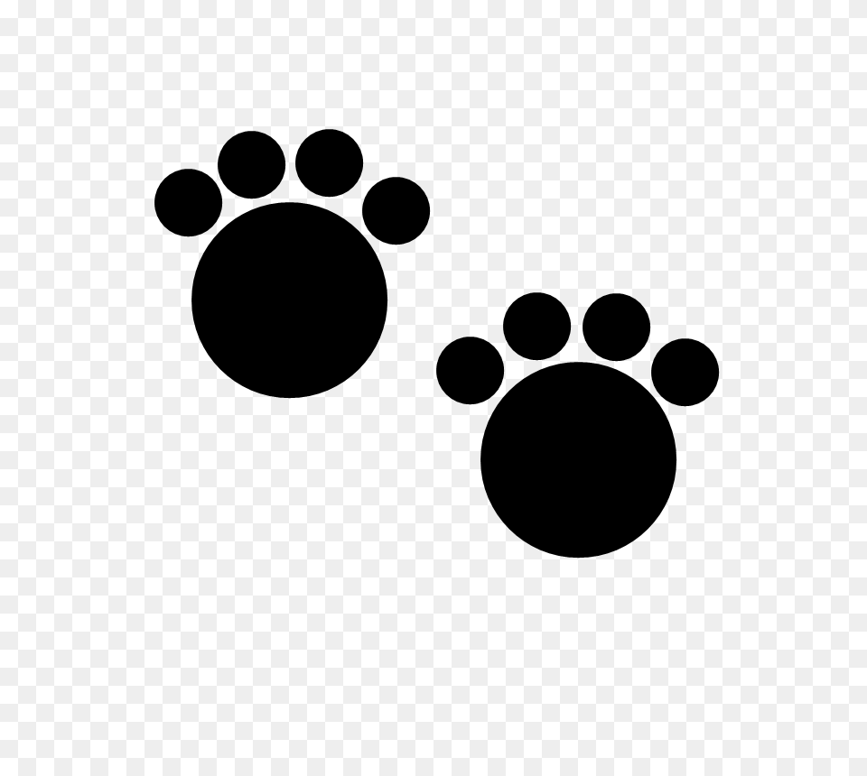 Clipart N Images Black Paw Prints, Gray Png Image