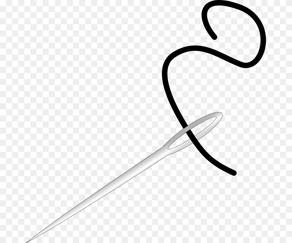 Clipart Needle And String Agony, Sword, Weapon, Blade, Dagger Free Png Download