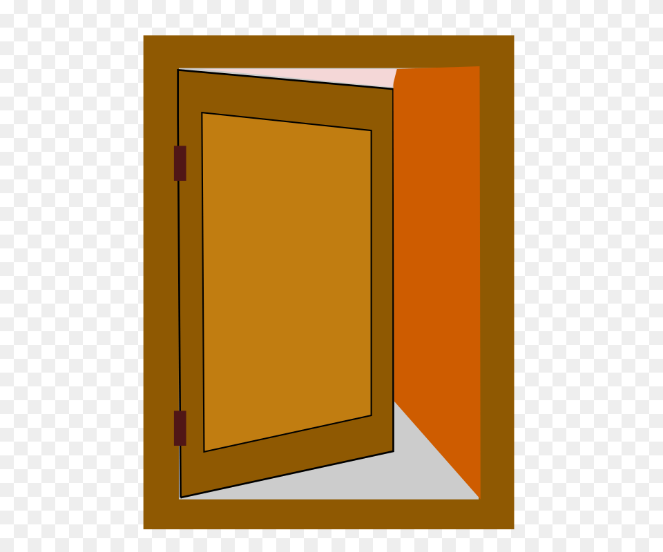Clipart Netalloy Door Large Cartoon Door, Cabinet, Closet, Cupboard, Furniture Free Png Download