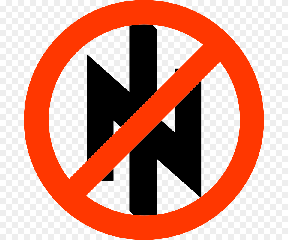 Clipart No To Fascism Ukraine Worker, Sign, Symbol, Road Sign, Disk Png Image