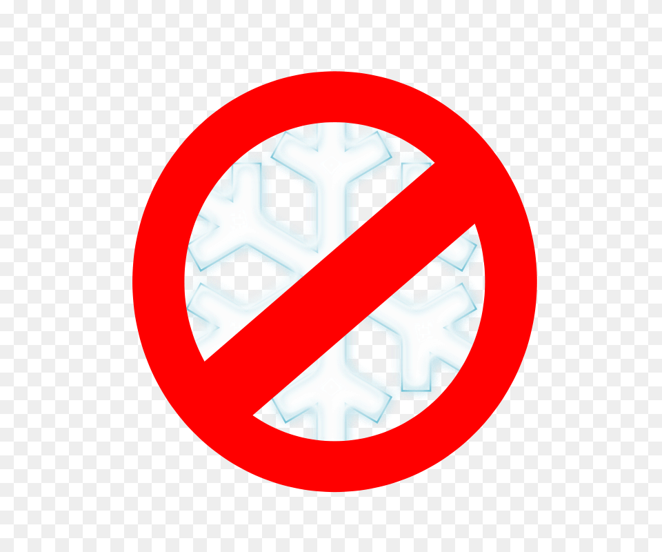 Clipart No To Snow, Outdoors, Sign, Symbol, Nature Free Png