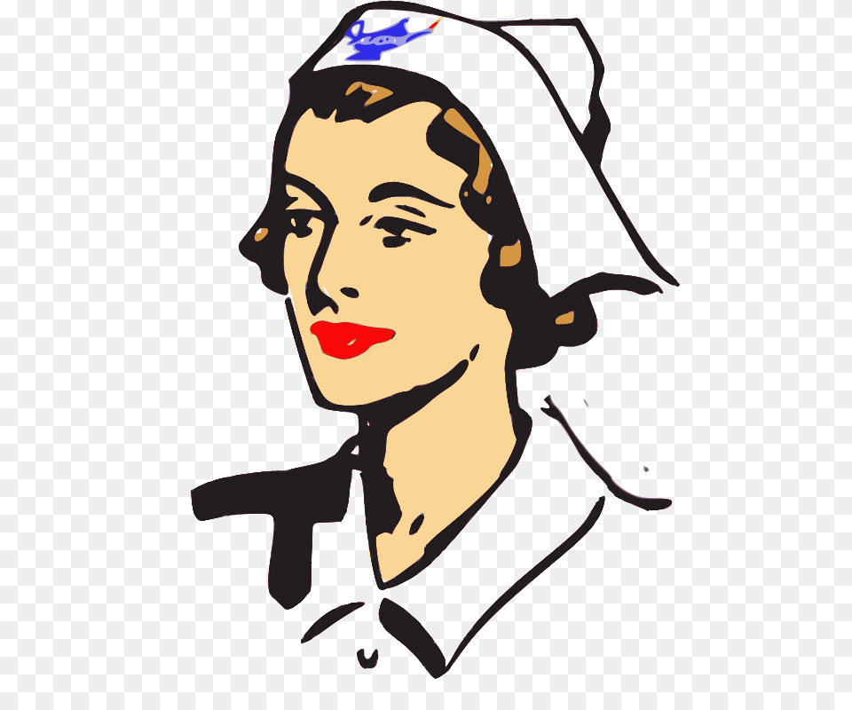 Clipart Nurses Cap Bedpanner, Adult, Person, Woman, Female Free Png
