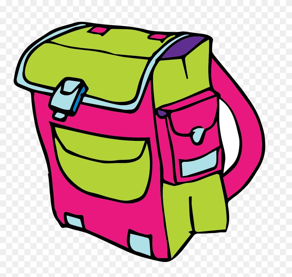 Clipart Of A Bag, Backpack, Face, Head, Person Free Png