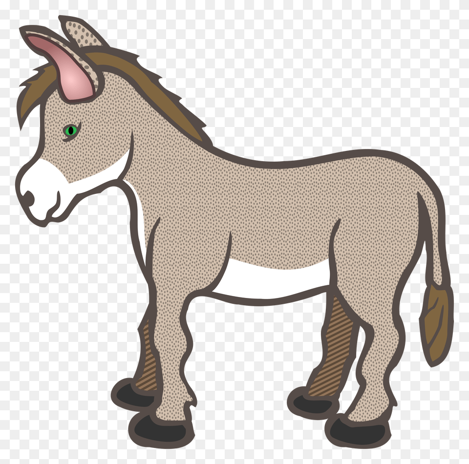 Clipart Of A Cartoon Donkey Baseball Pitcher Royalty Vector, Animal, Mammal Free Png