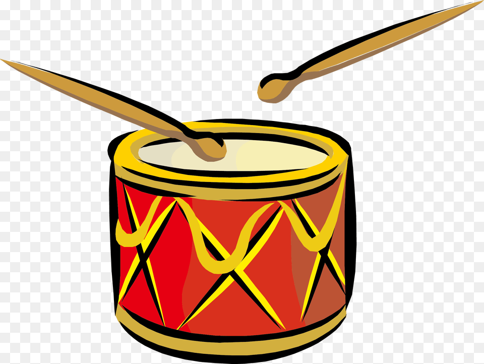 Clipart Of A Drum Winging, Musical Instrument, Percussion Free Png Download