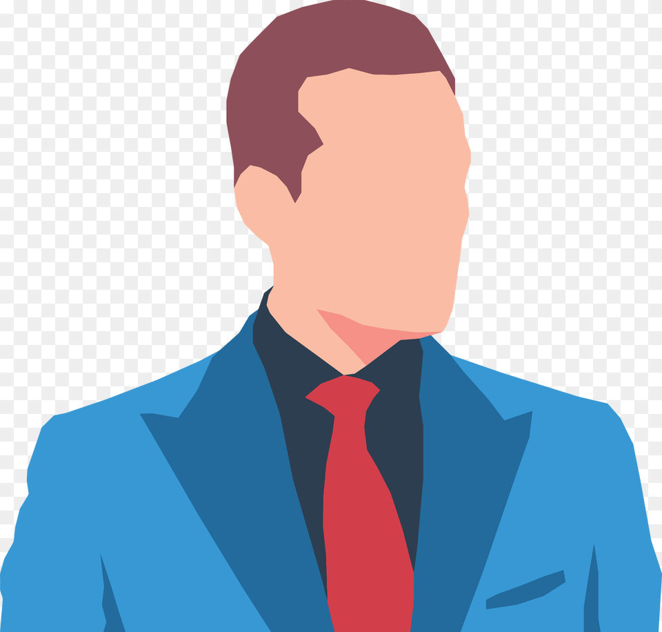 Clipart Of A Faceless Business Man Avatar, Accessories, Suit, Necktie, Tie Png Image