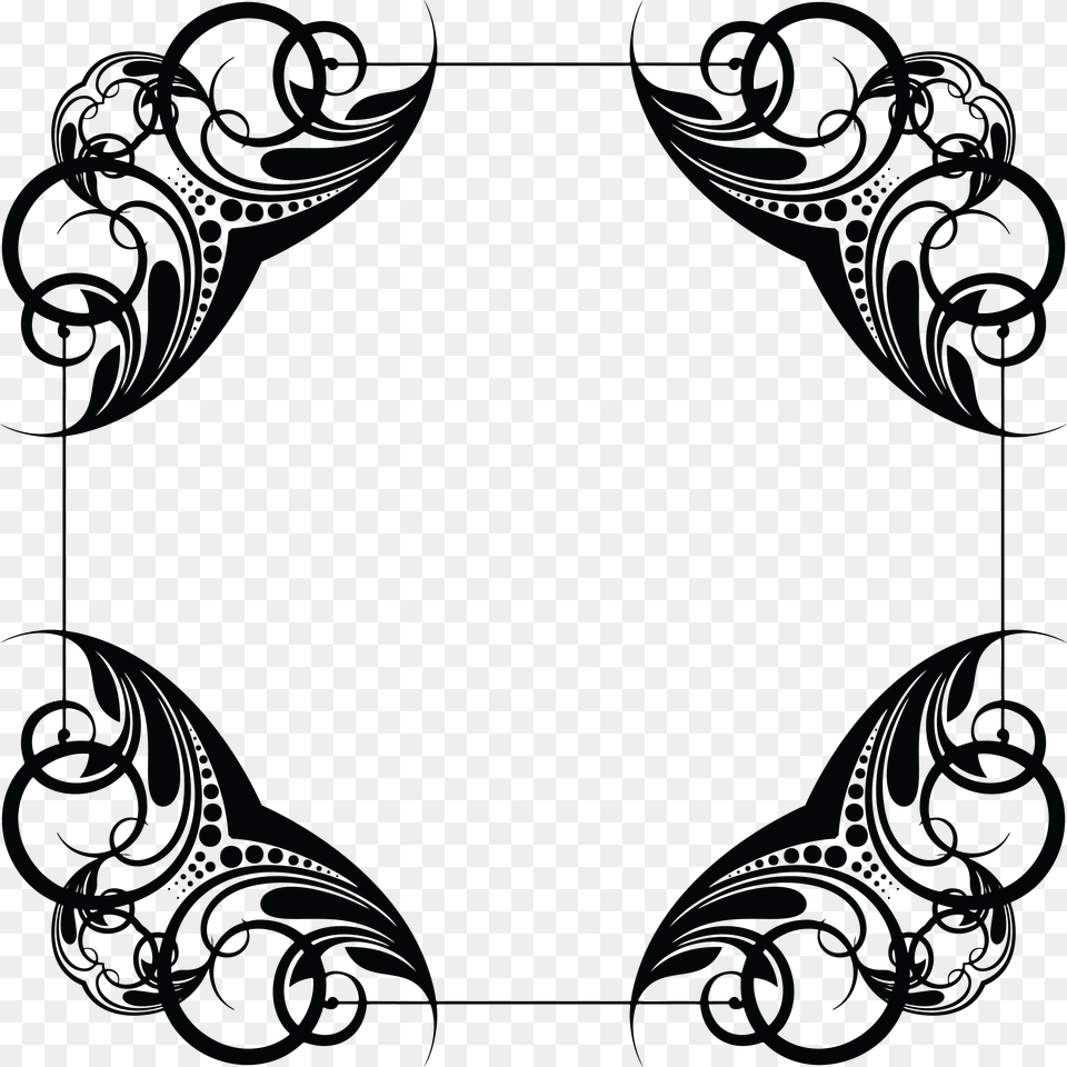 Clipart Of A Frame Design Element, Pattern, Cross, Symbol Free Transparent Png
