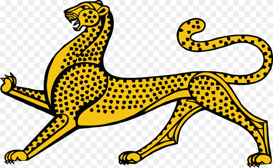 Clipart Of A Leopard, Animal, Cheetah, Mammal, Wildlife Png Image