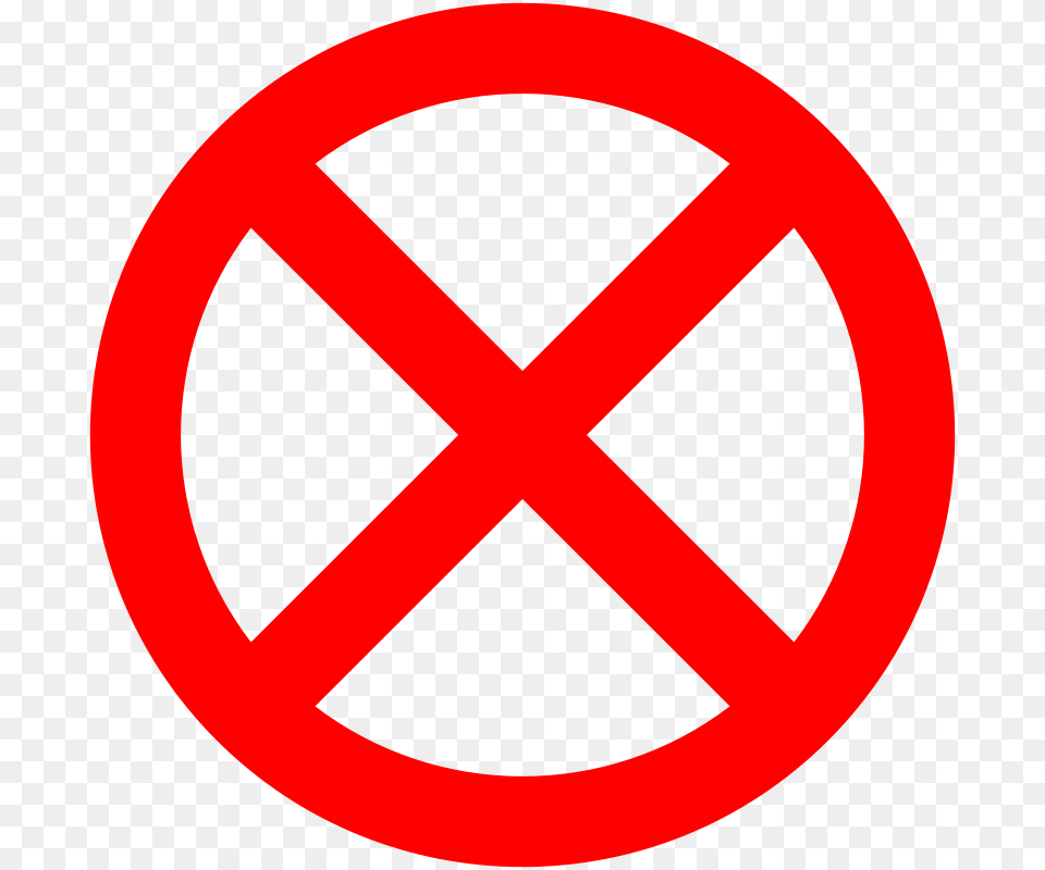 Clipart Of A No, Sign, Symbol, Road Sign Png Image