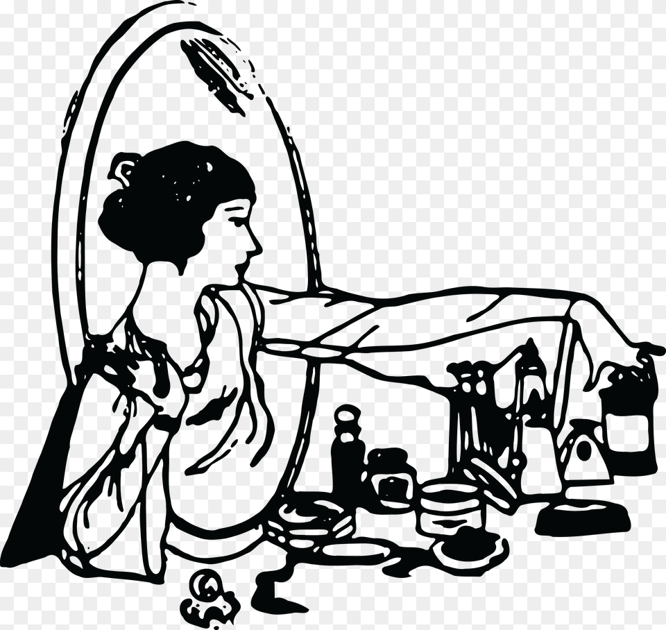 Clipart Of A Retro Woman Png Image
