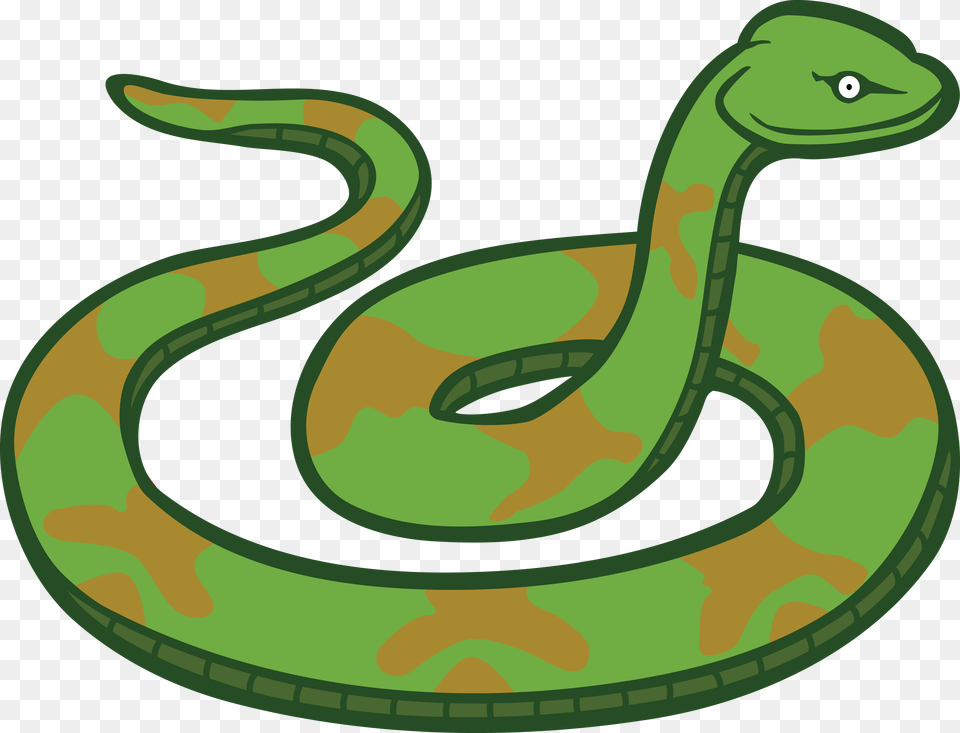 Clipart Of A Snake, Animal, Reptile, Green Snake Png Image