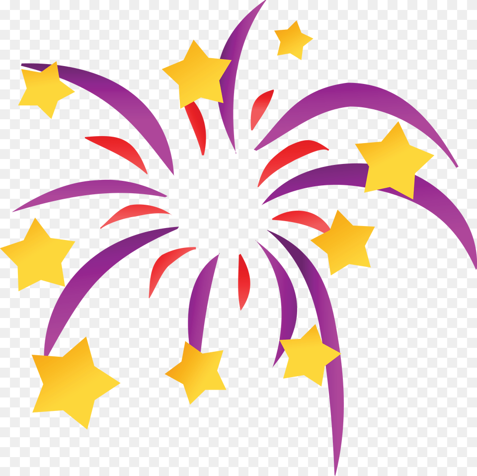 Clipart Of A Starry Firework, Fireworks, Symbol, Star Symbol Png