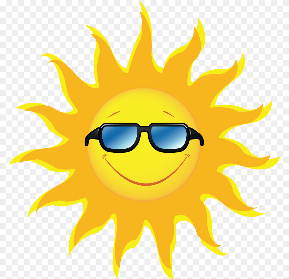 Clipart Of A Sun Graphic Royalty Stock Sunshine Sun With Glasses, Accessories, Sunglasses, Nature, Outdoors Png Image