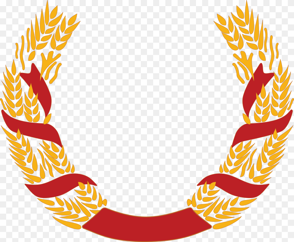 Clipart Of A Wheat Wreath, Emblem, Symbol Free Png