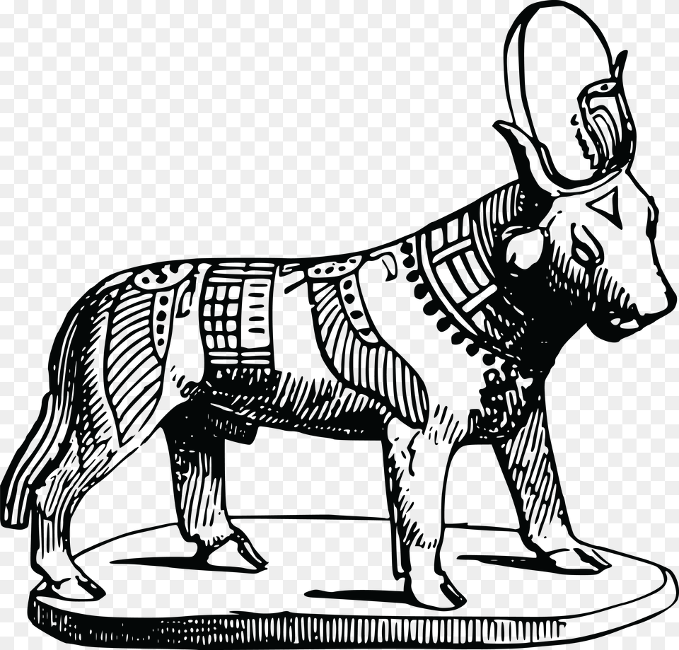 Clipart Of An Egyptian Bull, Animal, Cat, Egyptian Cat, Mammal Free Png