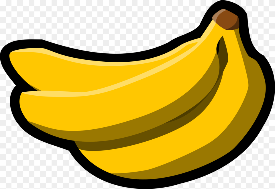 Clipart Of Banana, Food, Fruit, Plant, Produce Png Image