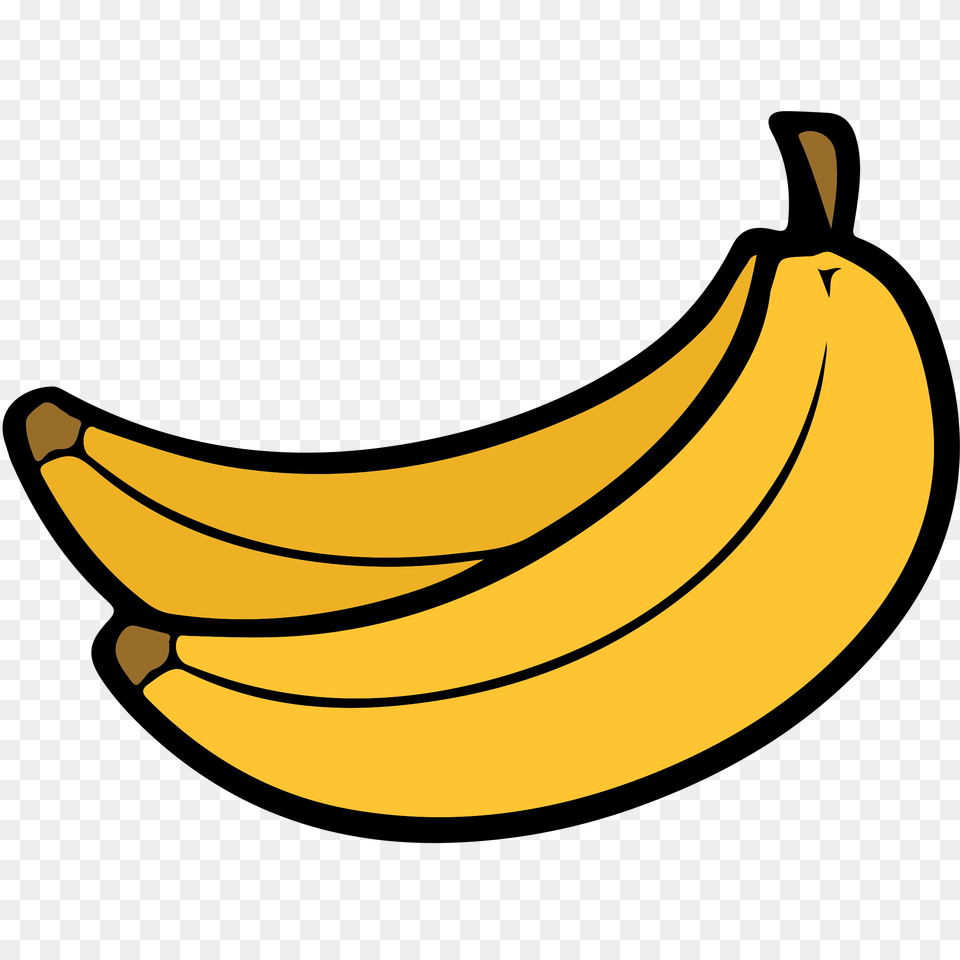 Clipart Of Banana Clip Art Images, Produce, Food, Fruit, Plant Png Image