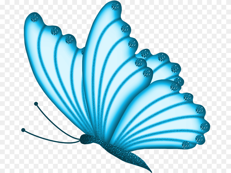 Clipart Of Beautiful Butterfly, Turquoise, Pattern, Animal, Sea Life Png