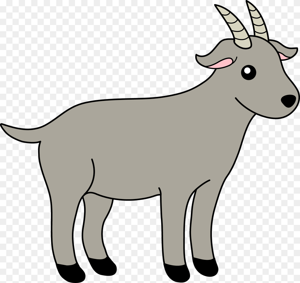 Clipart Of Billy Goat And Thehun Billy Goat, Animal, Livestock, Mammal, Kangaroo Png