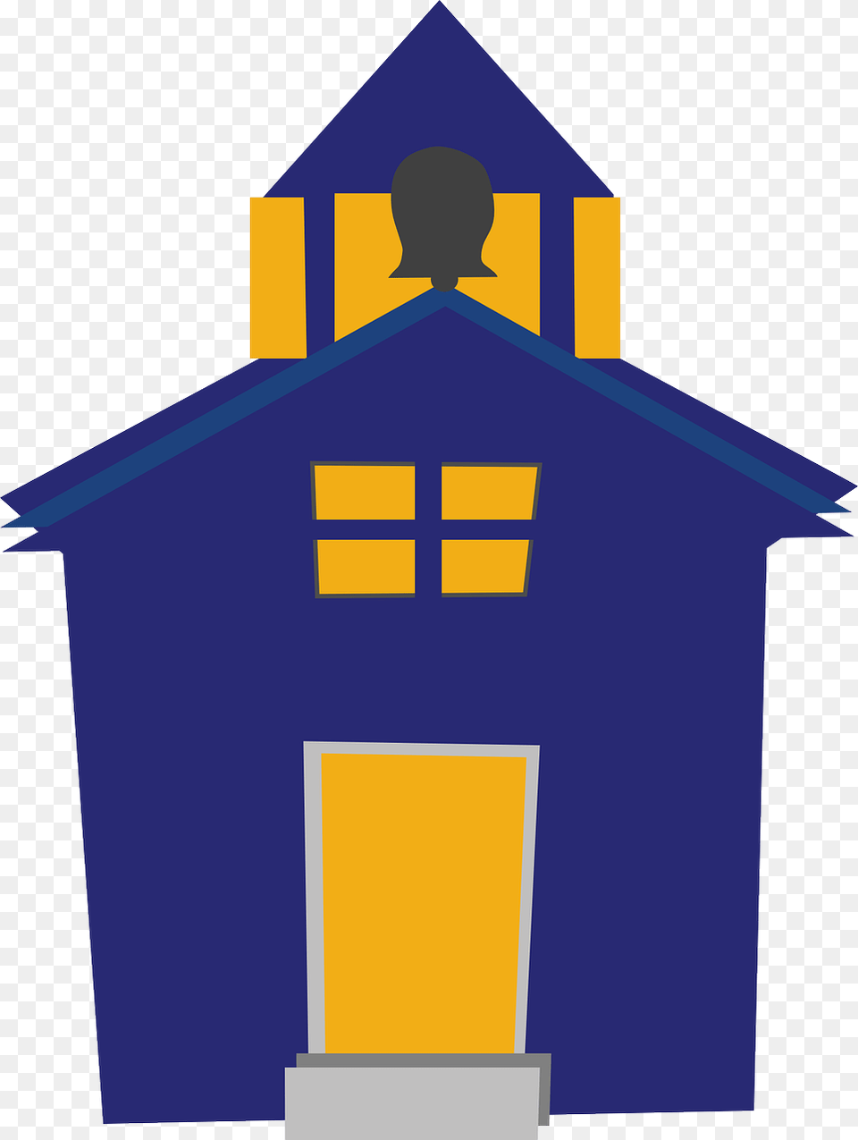 Clipart Of Building Highly And Buildings Blue School House Clipart, Architecture, Bell Tower, Tower, Monastery Png