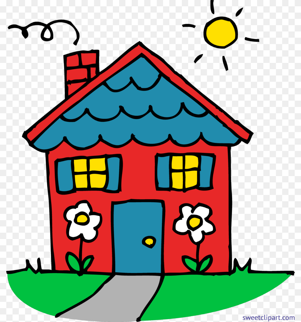 Clipart Of Cartoon Houses Winging, Architecture, Building, Countryside, Hut Png Image