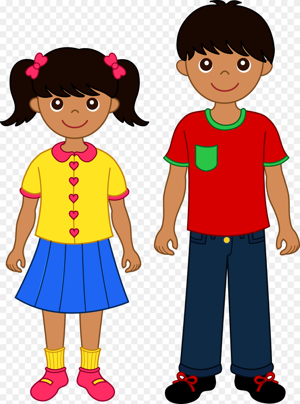 Clipart Of Child Brother And Sister Brother And Sister Clipart, Boy, Person, Male, Clothing Free Png