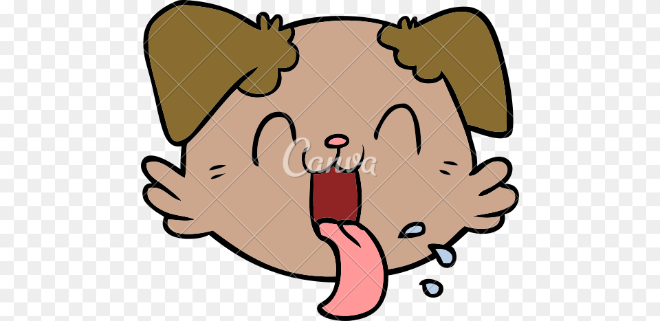 Clipart Of Dog Licking Face Royalty Clip Art Vector, Baby, Person Free Png