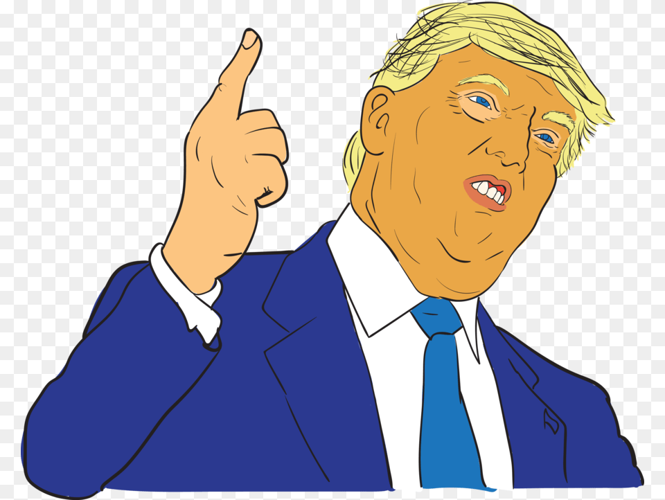 Clipart Of Donald Trump, Hand, Body Part, Person, Finger Free Png Download