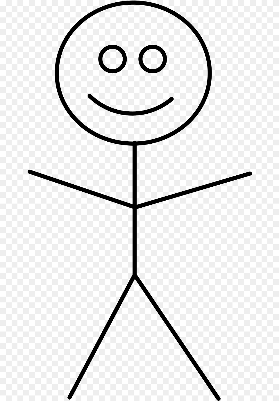Clipart Of Figure Stick And Person And Stick Figure With Body Parts, Gray Png Image