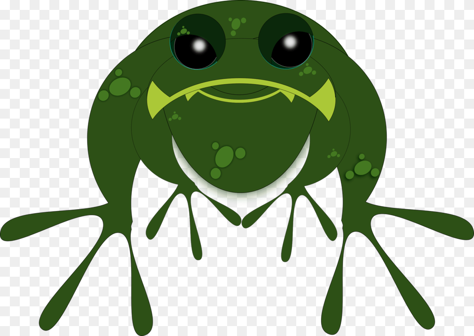 Clipart Of Frog Winging, Green, Amphibian, Animal, Wildlife Free Png