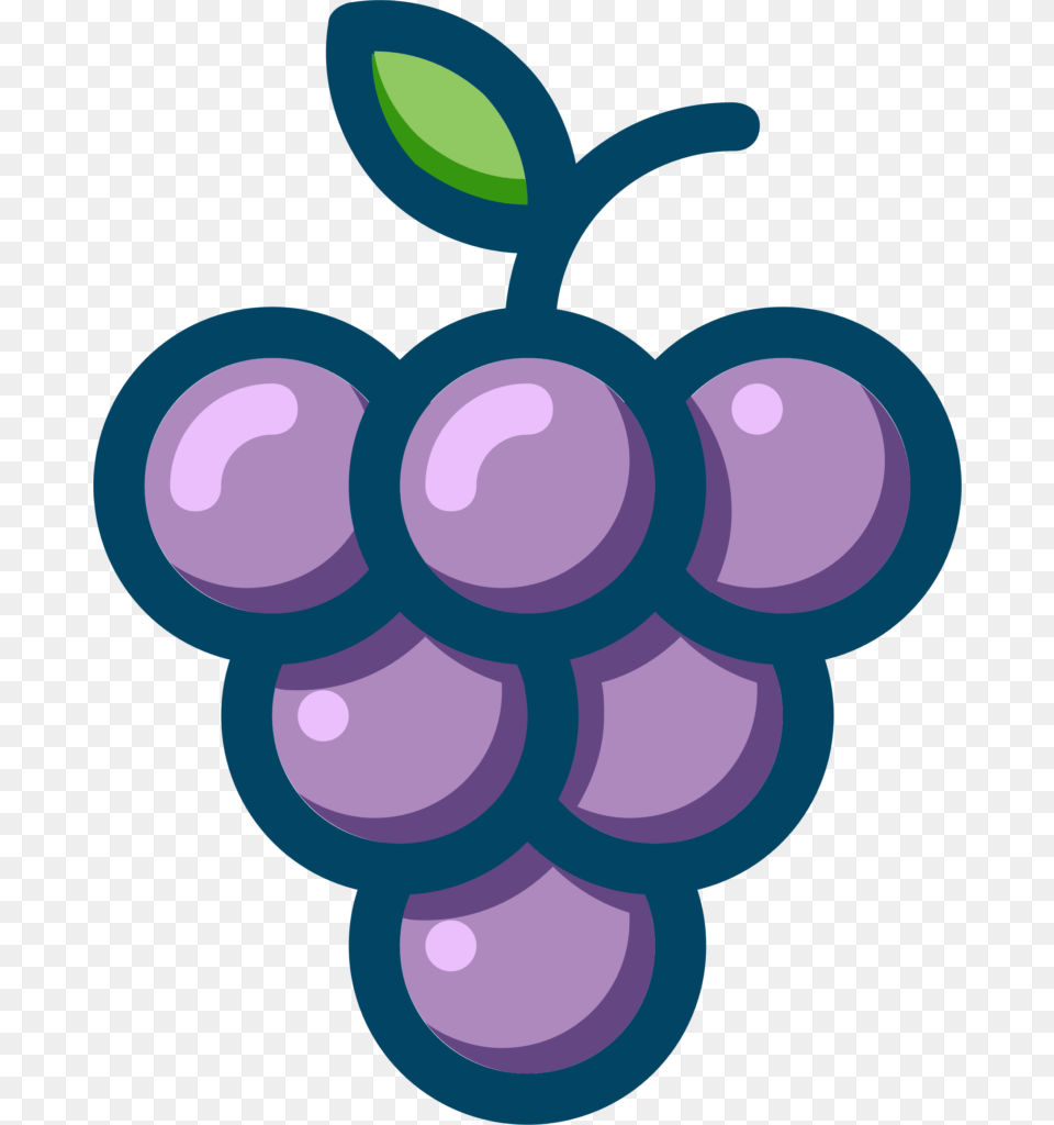 Clipart Of Grapes, Food, Fruit, Plant, Produce Free Png