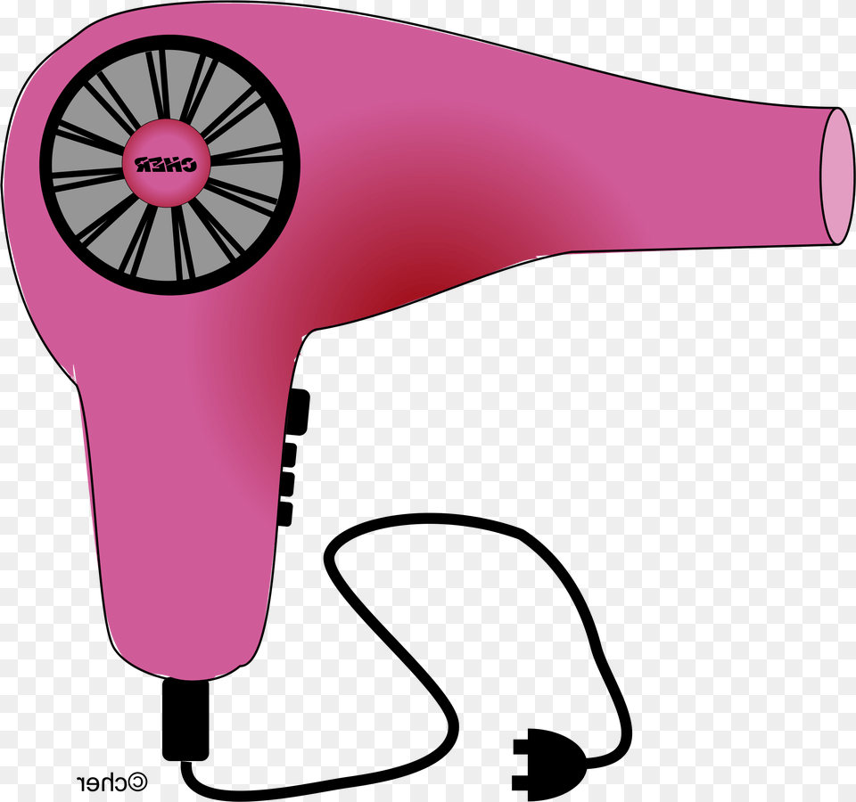 Clipart Of Hair Dry And Sample Clipart Hair Drying, Appliance, Device, Electrical Device, Blow Dryer Free Png Download