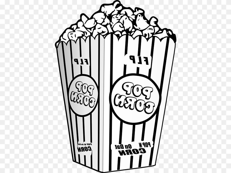 Clipart Of Kernel Popcorn To And Popcorn About Popcorn Colouring Pages, Food Png