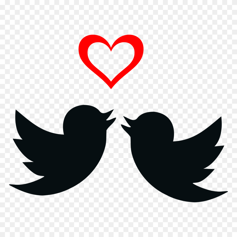 Clipart Of Love Birds, Heart, Symbol, Animal, Fish Png
