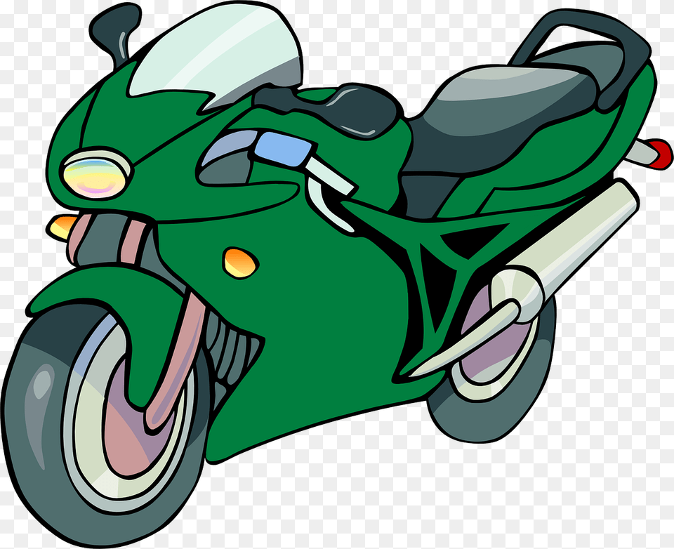 Clipart Of Motorcycle, Transportation, Vehicle, Device, Grass Free Transparent Png