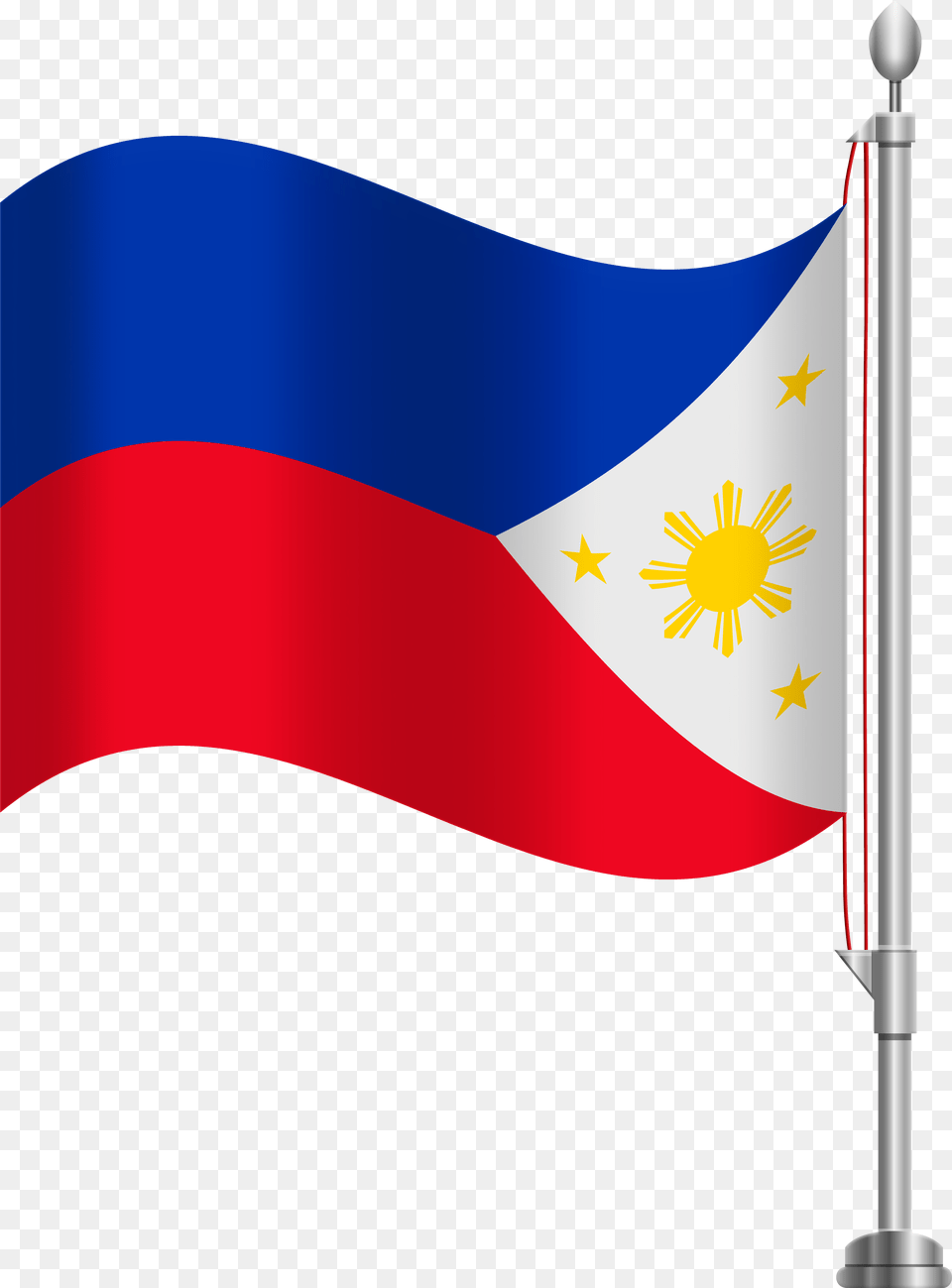 Clipart Of Philippines Flags And Web Flag Pole Philippines, Philippines Flag Free Transparent Png