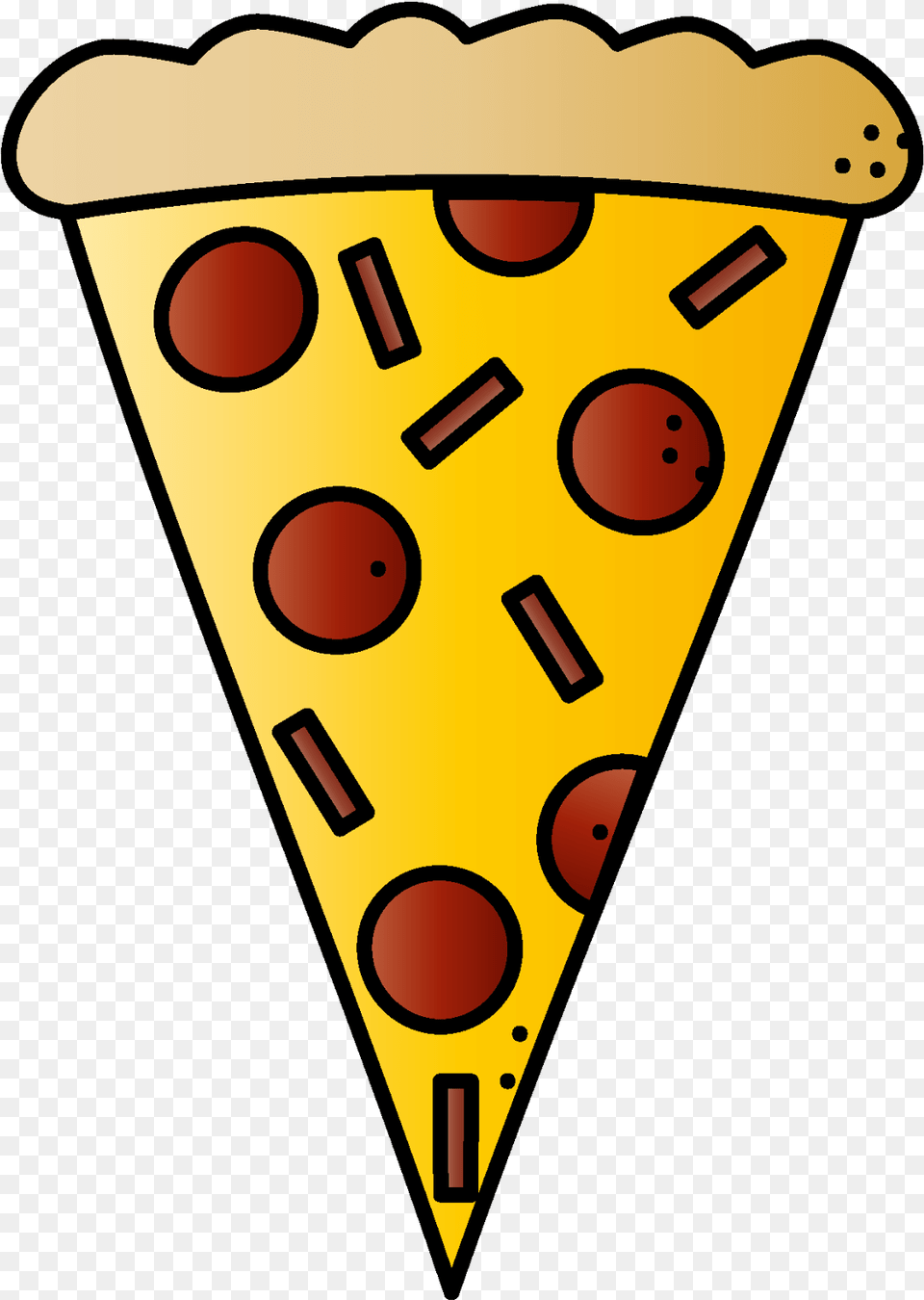 Clipart Of Pizza If And Breathing Pizza Triangle Clipart, Cone, Person Free Transparent Png